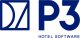 p3 horizontal tagline navy